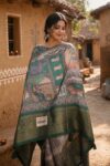 Rustic Heritage Green Saree