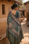 Rustic Heritage Green Saree