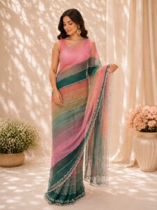 Noor Pastel Net Saree